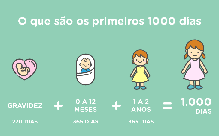 GRAVIDEZ –  270 DIAS 0 A 12 MESES – 365 DIAS  1 A 2 ANOS – 365 DIAS =  1.000 DIAS