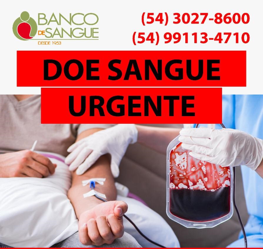 Banco de Sangue de Caxias do Sul alerta a população sobre os novos critérios para doação de sangue após Covid-19.