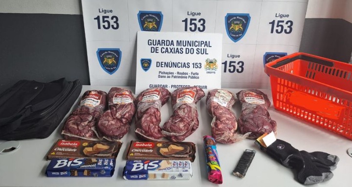 Guarda Municipal prendeu homem por furto de 10Kg de picanhas em supermercado