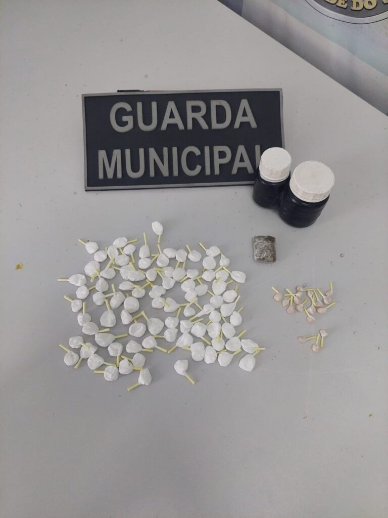 Guarda Municipal prende homem com passagens policiais por tráfico de drogas